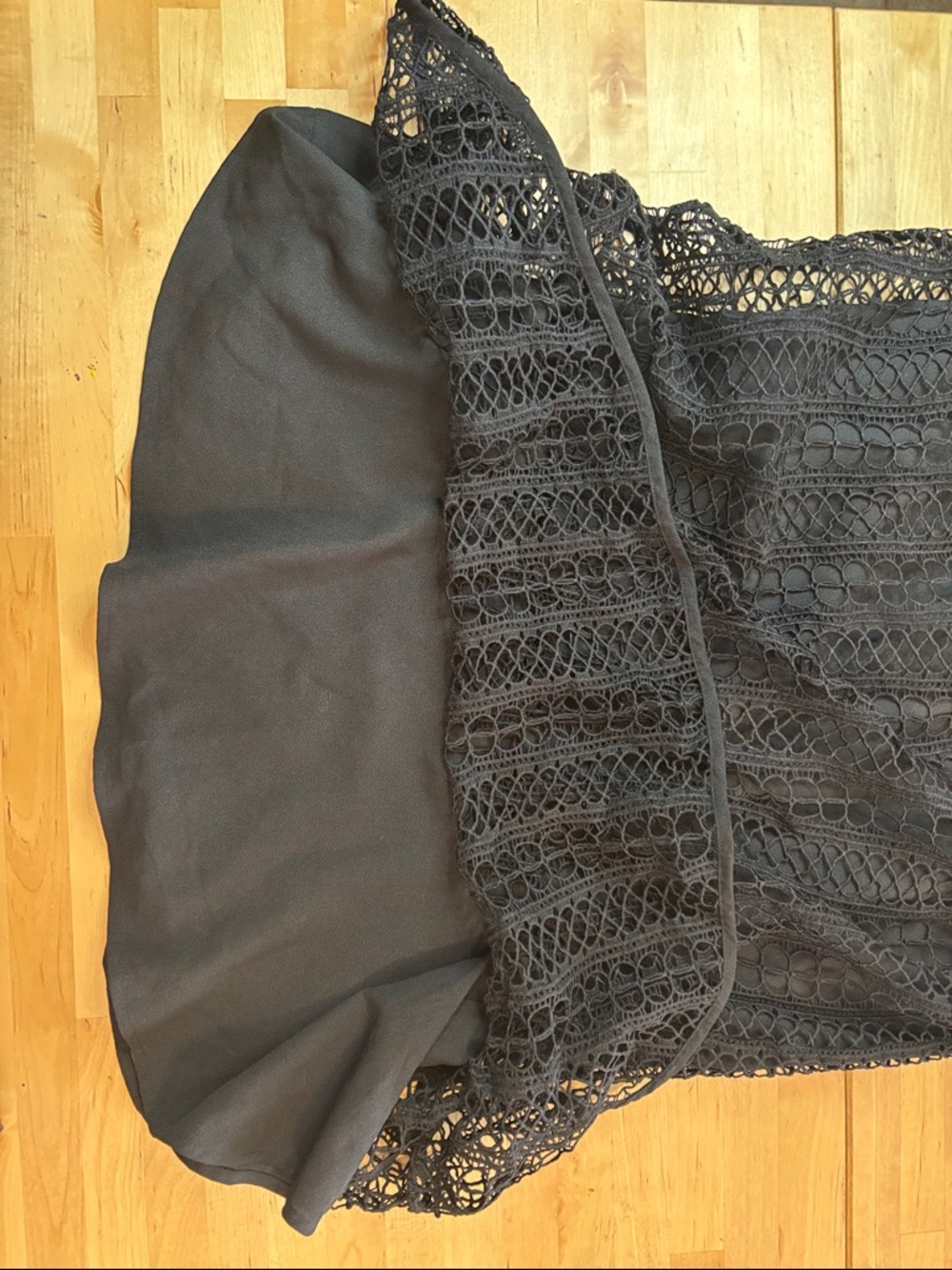 Adelyn Rae Black Sleeveless Lace A-Line Mini Dress - Picture 13 of 14
